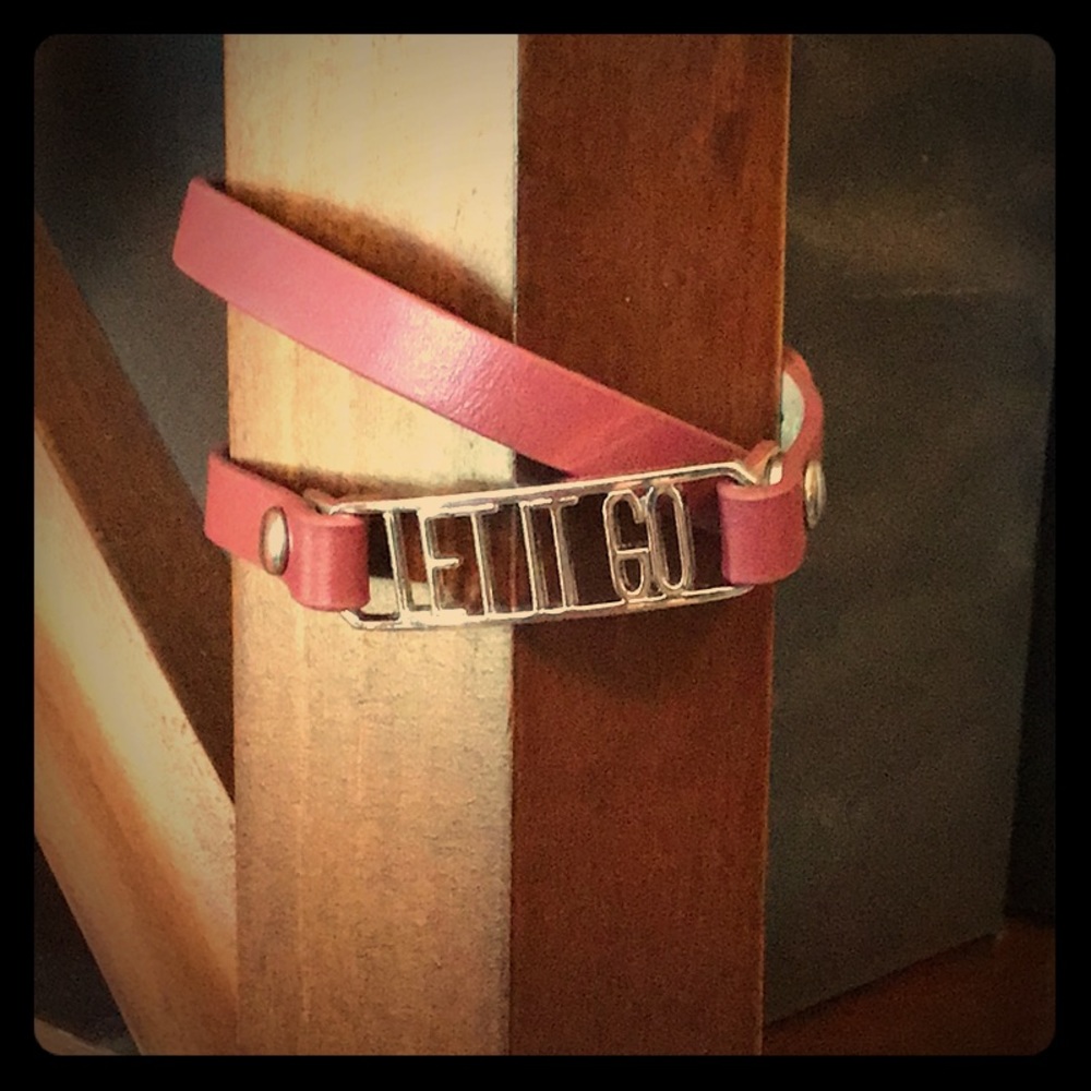 Maroon Let It Go wrap bracelet